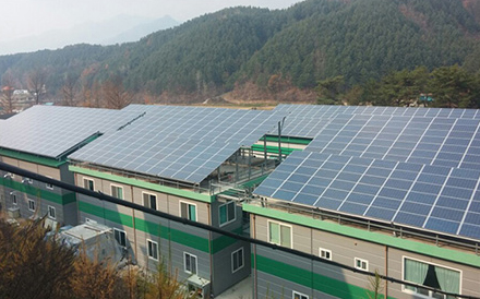 강성바이오 태양광발전소 설치공사 (378kW)