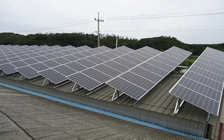 공장 태양광발전소 설치공사 (80kW)