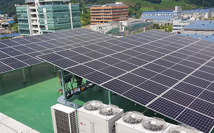 김해중소기업비즈니스센터 태양광 설치공사(130kW)