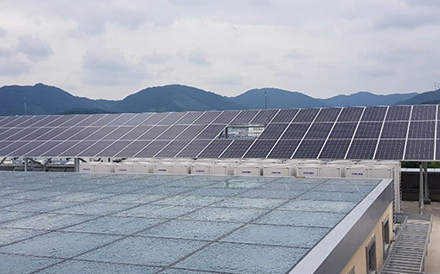 메디컬디바이스융복합건립공사 태양광 설치(88kW)
